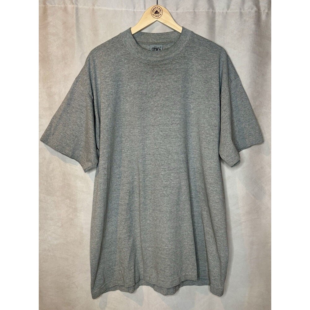 Shaka Wear Super Max Heavy T-Shirt 2XLT Gray Tall Blank Cotton Blend